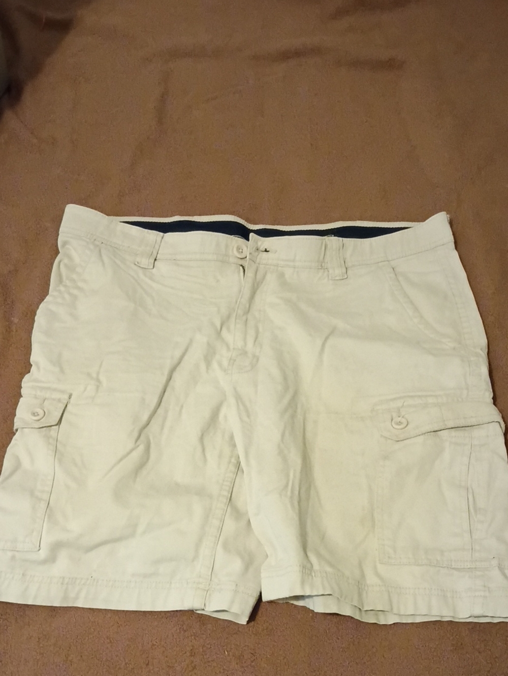 St. John's Bay Cream/Tan Cargo Shorts